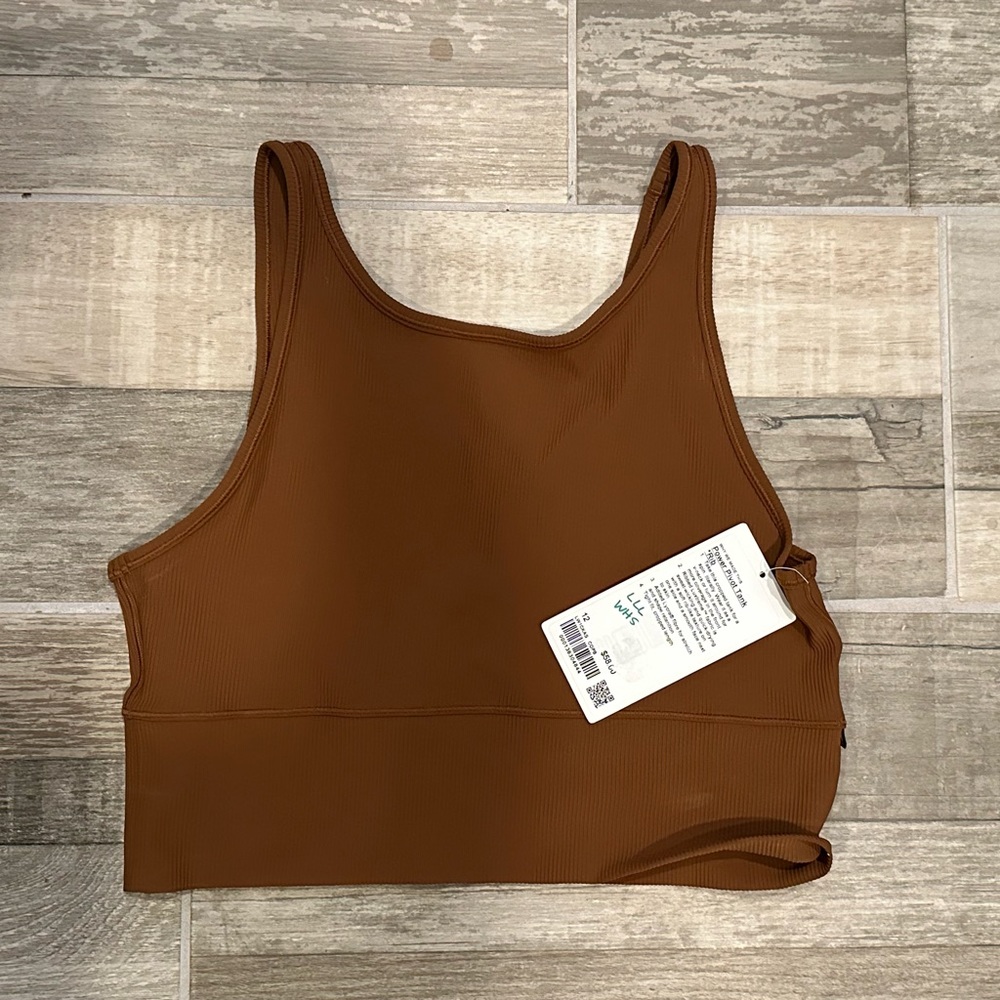NWT Lululemon Power Pivot Tank *Rib - size 12